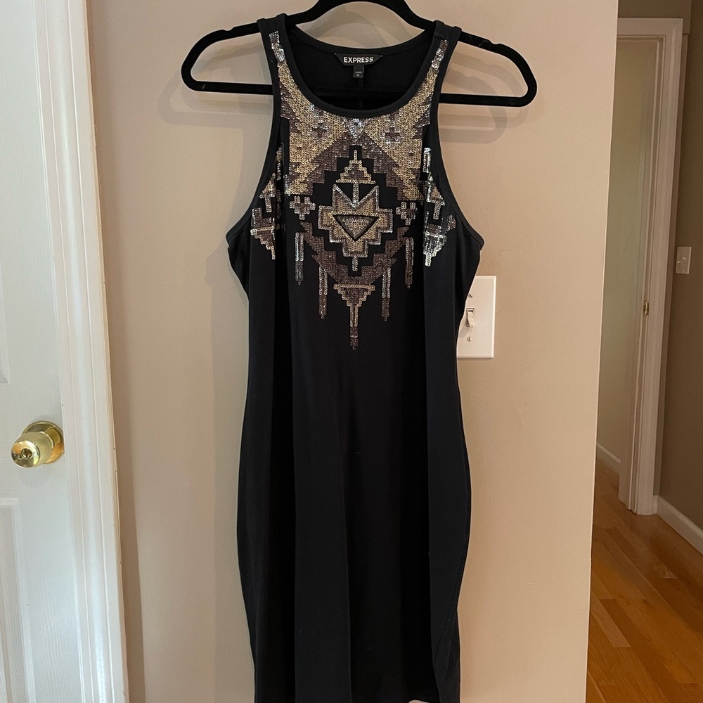 Black Bodycon Midi Dress